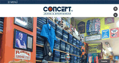 Desktop Screenshot of concertjeans.com